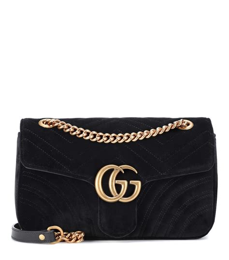 gucci gg marmont schultertasche aus samt|gucci marmont gg ankle strap.